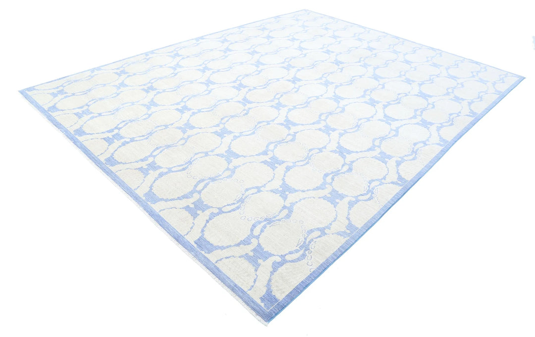 Afghan Serenity Rug 8' 10" x 11' 5" Hand-Knotted | No. AT49755
