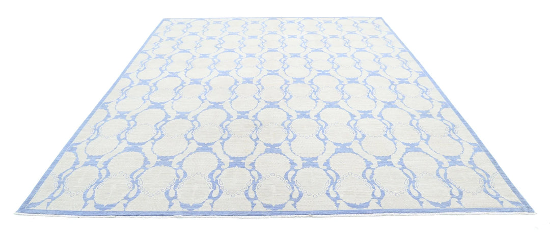 Afghan Serenity Rug 8' 10" x 11' 5" Hand-Knotted | No. AT49755