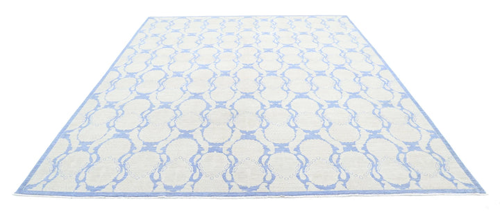 Afghan Serenity Rug 8' 10" x 11' 5" Hand-Knotted | No. AT49755