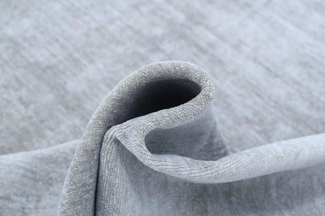 Grey Afghan Overdye Rug 8' 11" x 11' 4" Hand-Knotted | No. AT49782