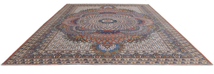 Afghan Nomadic Caucasian Humna Rug 12' 6" x 16' 4" Hand-Knotted | No. AT49816