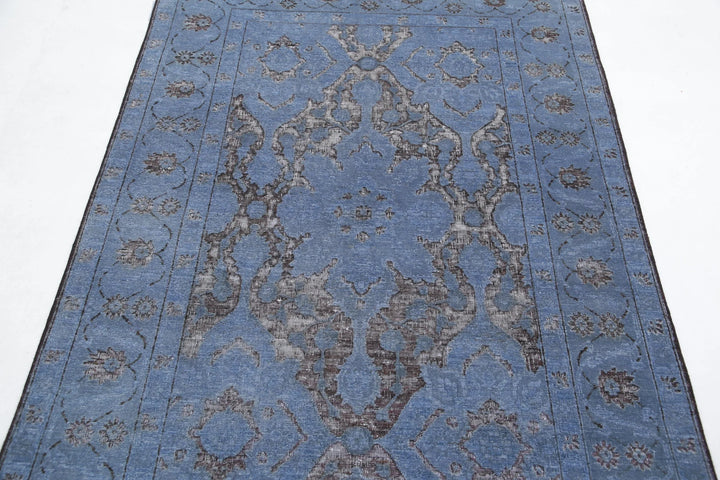 Afghan Oriental Rug 4' 1" x 6' 1" Hand-Knotted | No. AT49972
