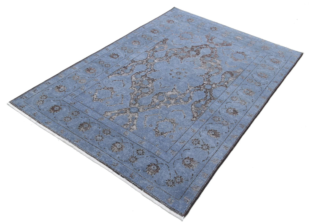 Afghan Oriental Rug 4' 1" x 6' 1" Hand-Knotted | No. AT49972