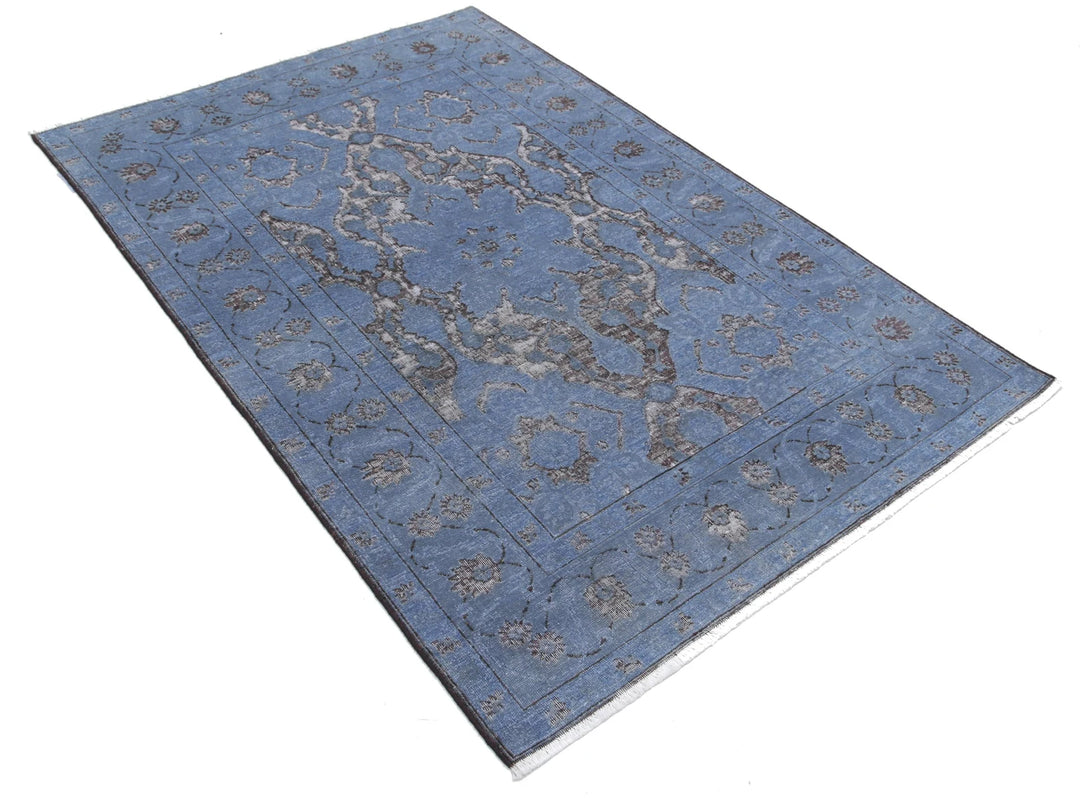 Afghan Oriental Rug 4' 1" x 6' 1" Hand-Knotted | No. AT49972