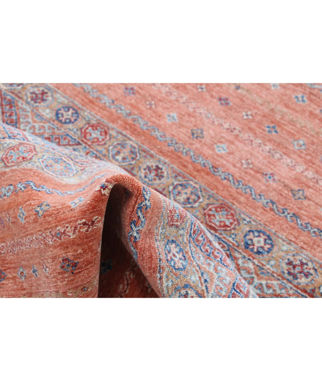 Afghan Khurjeen Rug 3' 3" x 4' 9" Hand-Knotted | No. AT50115
