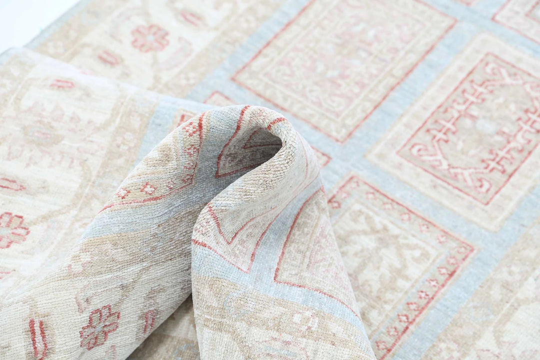 Afghan Runner Rug 2' 9" x 7' 9" Hand-Knotted | No. AT50143