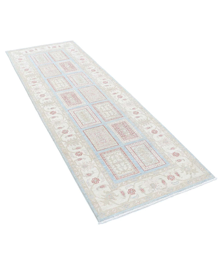 Afghan Runner Rug 2' 9" x 7' 9" Hand-Knotted | No. AT50143