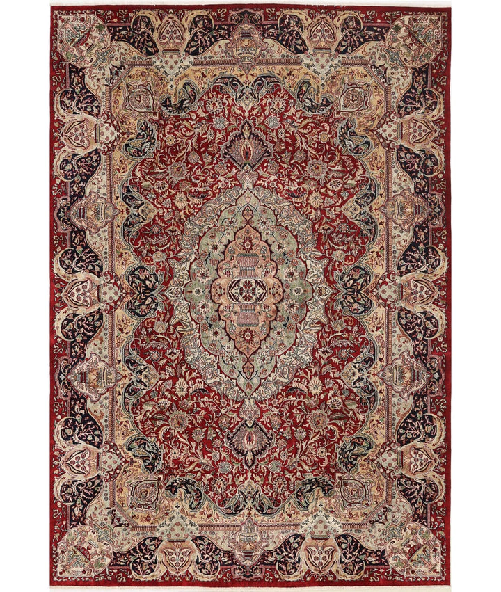 Persian Kashmar Rug 7' 9" x 11' 7" Hand-Knotted | No. AT50241
