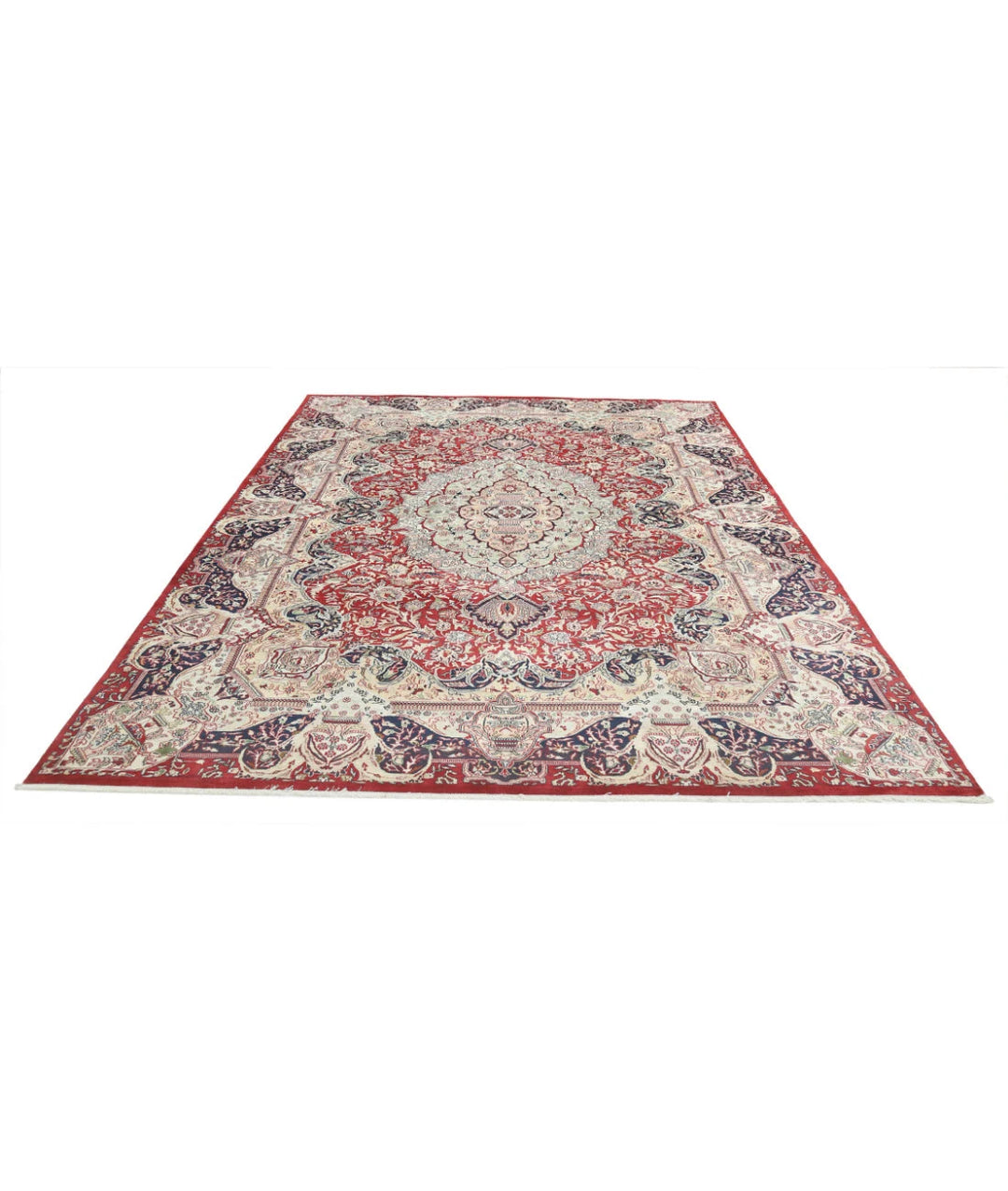 Persian Kashmar Rug 7' 9" x 11' 7" Hand-Knotted | No. AT50241