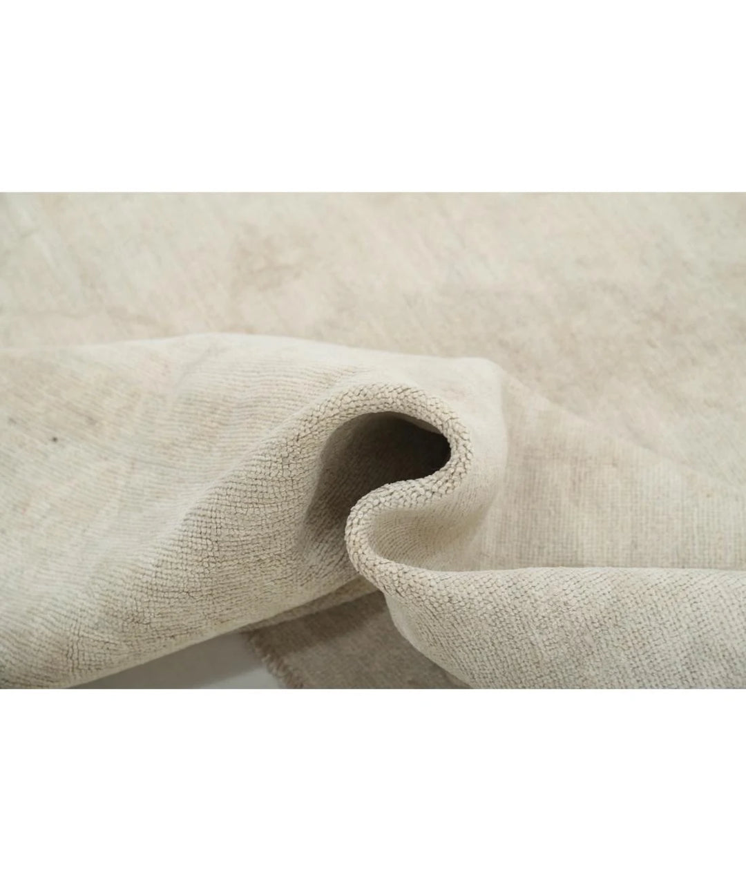 Ivory Afghan Oushak Rug 8' 9" x 11' 9" Hand-Knotted | No. AT50266