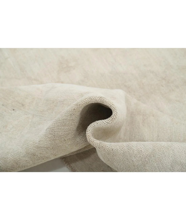 Ivory Afghan Oushak Rug 8' 9" x 11' 9" Hand-Knotted | No. AT50266