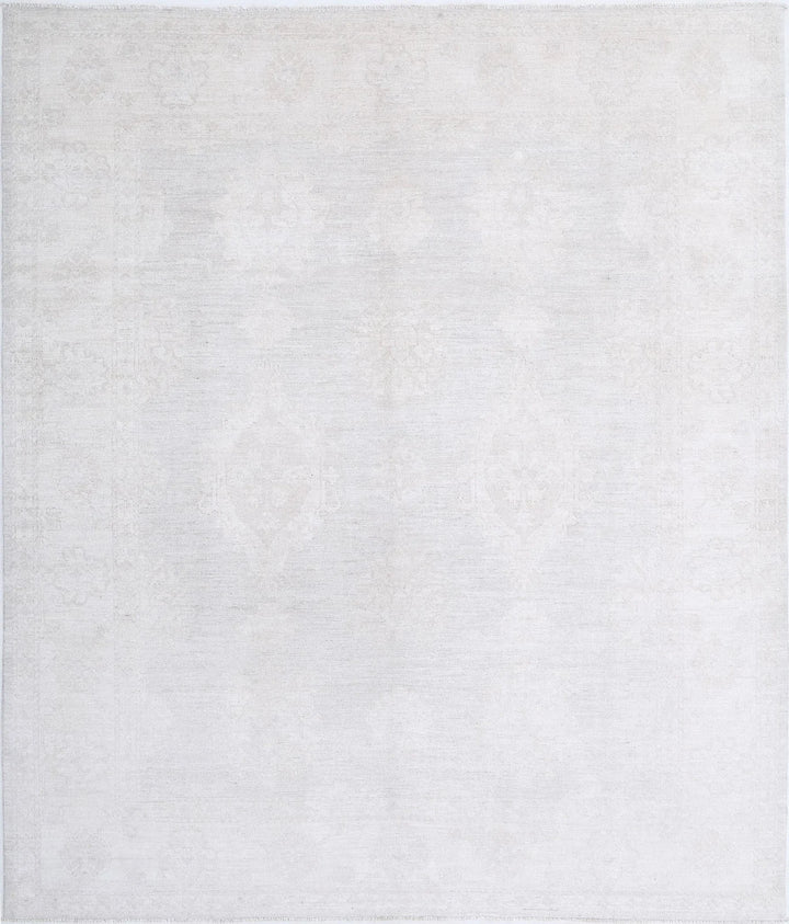 Afghan Oushak Rug 7' 10" x 9' 0" Hand-Knotted | No. AT50360