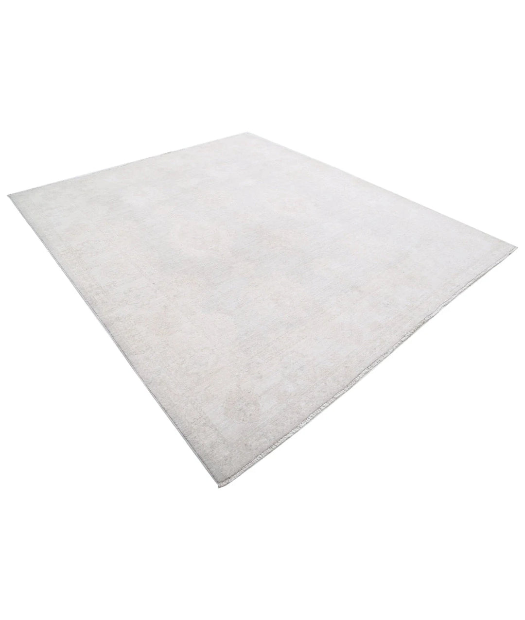 Afghan Oushak Rug 7' 10" x 9' 0" Hand-Knotted | No. AT50360