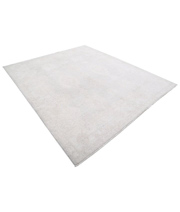 Afghan Oushak Rug 7' 10" x 9' 0" Hand-Knotted | No. AT50360