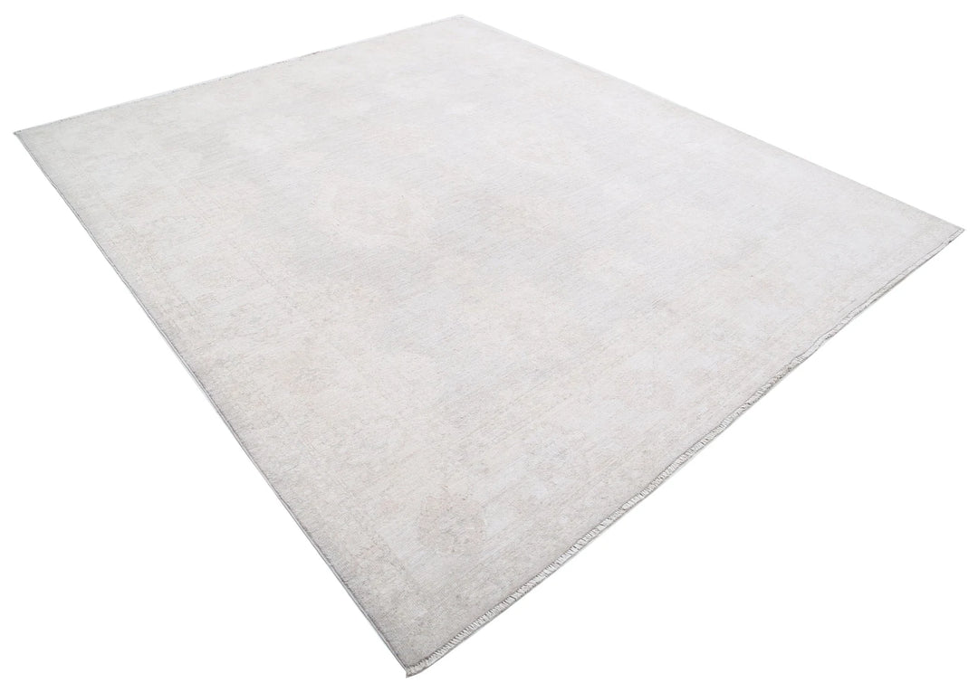 Afghan Oushak Rug 7' 10" x 9' 0" Hand-Knotted | No. AT50360