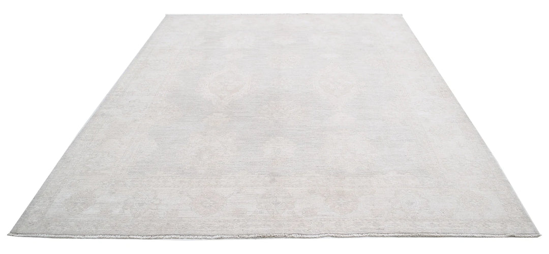 Afghan Oushak Rug 7' 10" x 9' 0" Hand-Knotted | No. AT50360