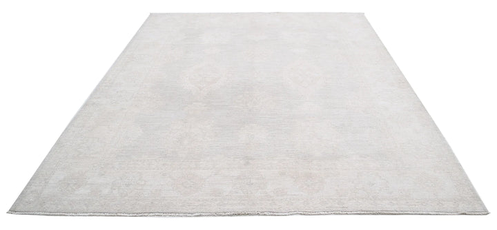 Afghan Oushak Rug 7' 10" x 9' 0" Hand-Knotted | No. AT50360