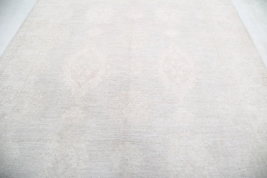 Afghan Oushak Rug 7' 10" x 9' 0" Hand-Knotted | No. AT50360