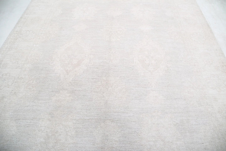 Afghan Oushak Rug 7' 10" x 9' 0" Hand-Knotted | No. AT50360