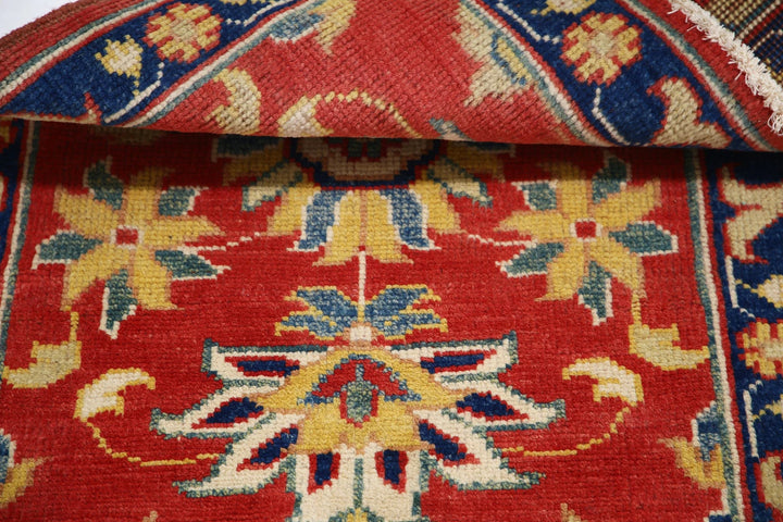 Red Afghan Ziegler Rug 2' 0" x 2' 10" Hand-Knotted | No. AT50422