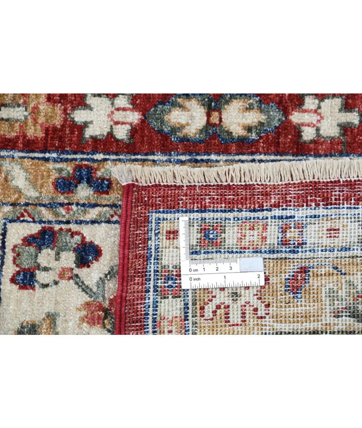 Afghan Bakhtiari Rug 4' 4" x 6' 8" Hand-Knotted | No. AT50457