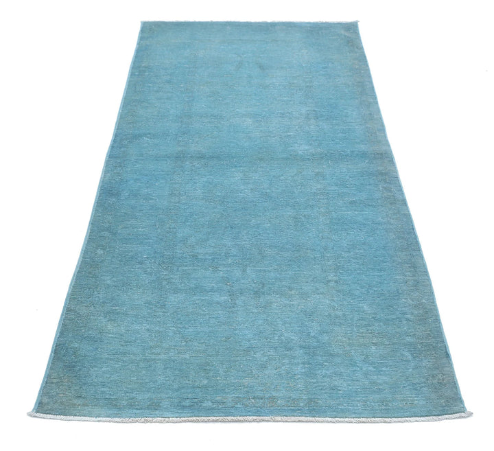 Afghan Overdye Rug 3' 0" x 7' 9" Hand-Knotted | No. AT50488