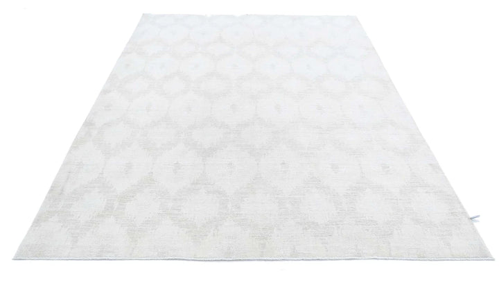 Afghan Ikat Rug 6' 1" x 8' 10" Hand-Knotted | No. AT50570
