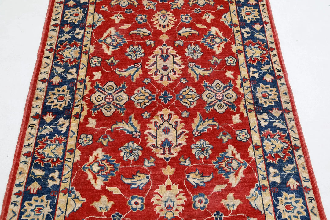 Afghan Ziegler Rug 3' 10" x 5' 8" Hand-Knotted | No. AT50611