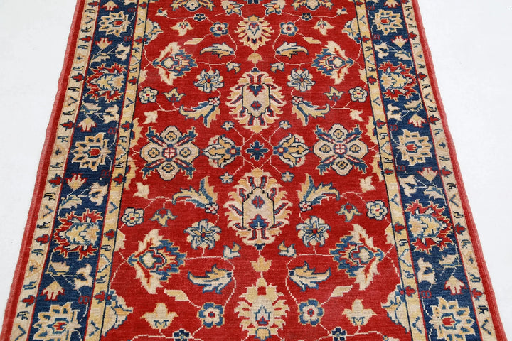 Afghan Ziegler Rug 3' 10" x 5' 8" Hand-Knotted | No. AT50611