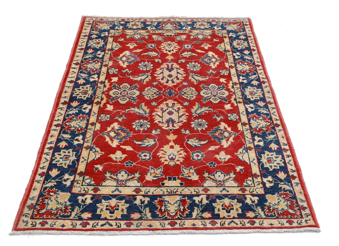 Afghan Ziegler Rug 3' 10" x 5' 8" Hand-Knotted | No. AT50611