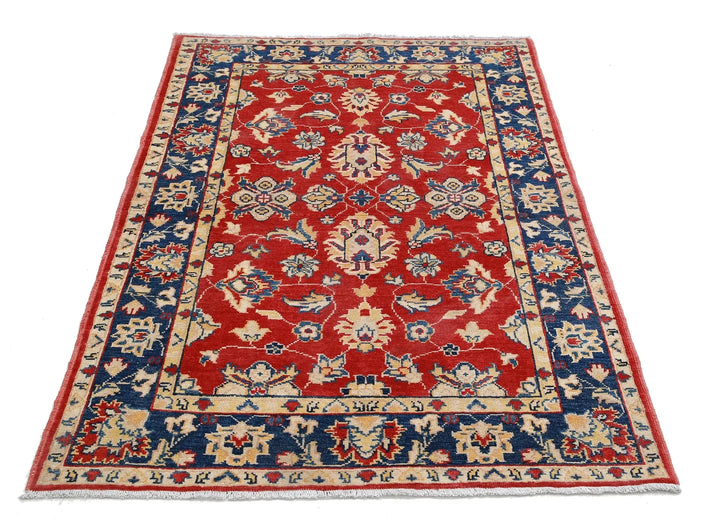 Afghan Ziegler Rug 3' 10" x 5' 8" Hand-Knotted | No. AT50611