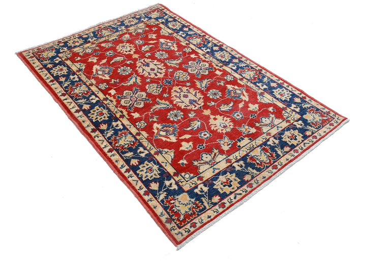 Afghan Ziegler Rug 3' 10" x 5' 8" Hand-Knotted | No. AT50611