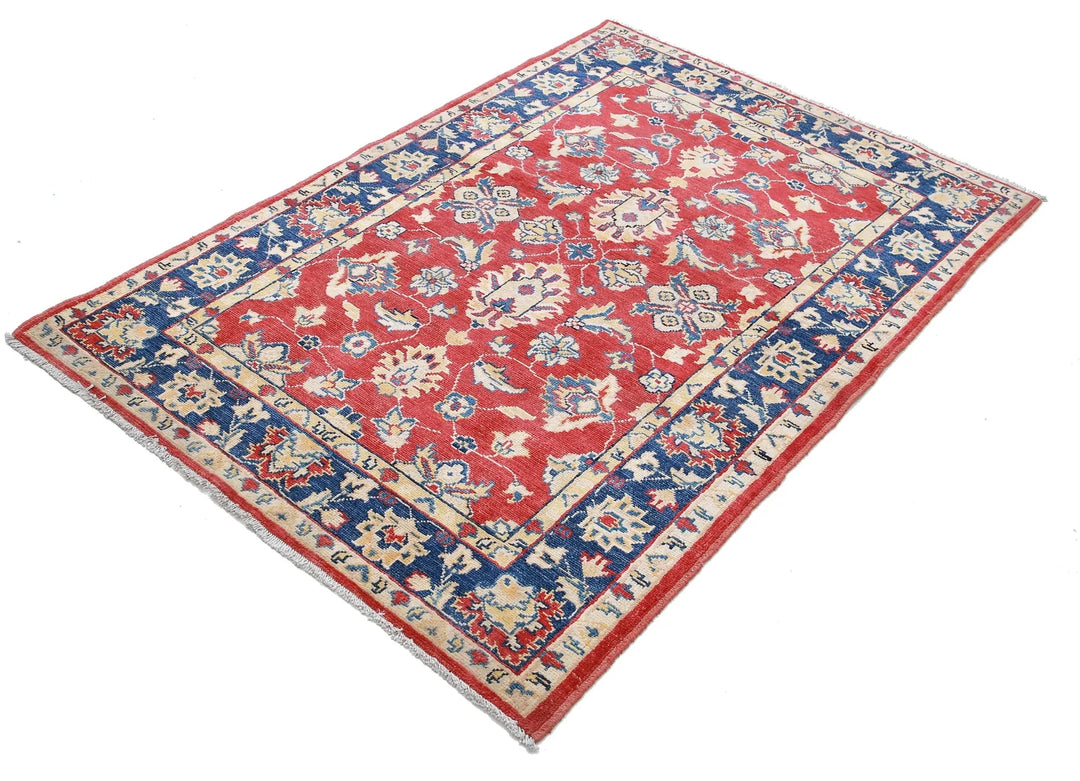 Afghan Ziegler Rug 3' 10" x 5' 8" Hand-Knotted | No. AT50611