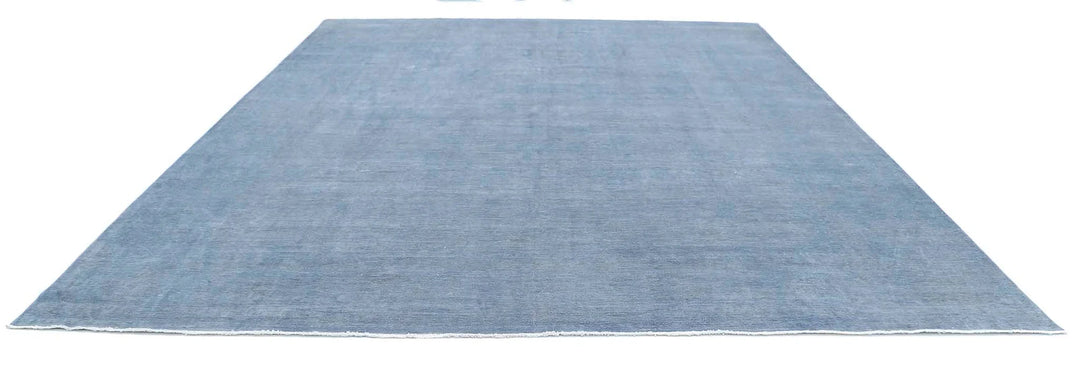 Grey Afghan Overdye Rug 11' 8" x 14' 5" Hand-Knotted | No. AT50672