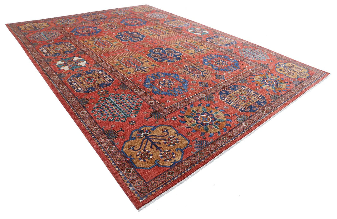Afghan Humna Rug 10' 3" x 14' 4" Hand-Knotted | No. AT50713