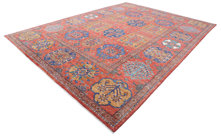 Afghan Humna Rug 10' 3" x 14' 4" Hand-Knotted | No. AT50713