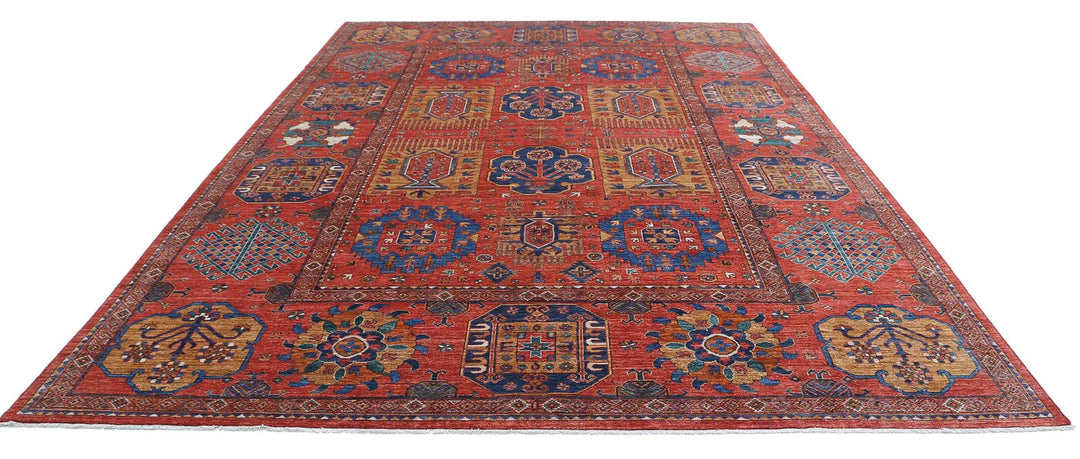 Afghan Humna Rug 10' 3" x 14' 4" Hand-Knotted | No. AT50713