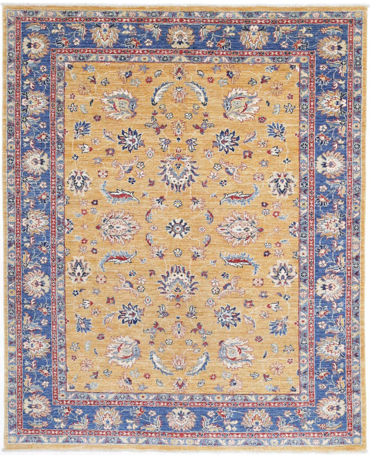 Afghan Ziegler Farhan Rug 5' 0" x 6' 2" Hand-Knotted | No. AT50744