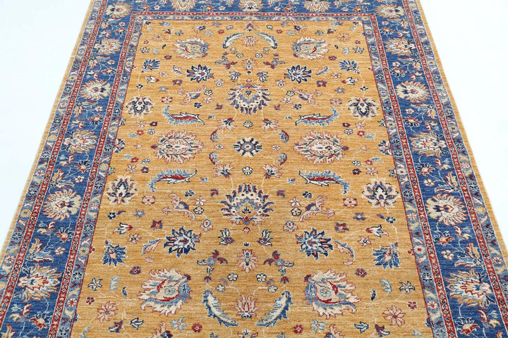 Afghan Ziegler Farhan Rug 5' 0" x 6' 2" Hand-Knotted | No. AT50744