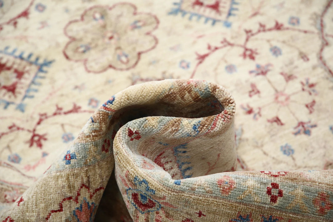 Afghan Ziegler Rug 5' 6" x 8' 3" Hand-Knotted | No. AT50819