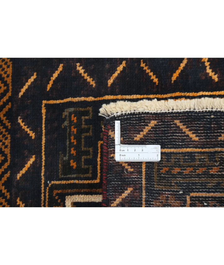 Red Afghan Tribal Rug 2' 10" x 4' 9" Hand-Knotted | No. AT50902