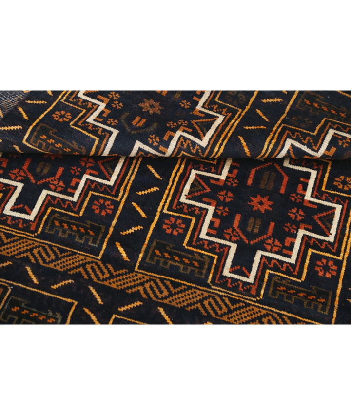 Red Afghan Tribal Rug 2' 10" x 4' 9" Hand-Knotted | No. AT50902