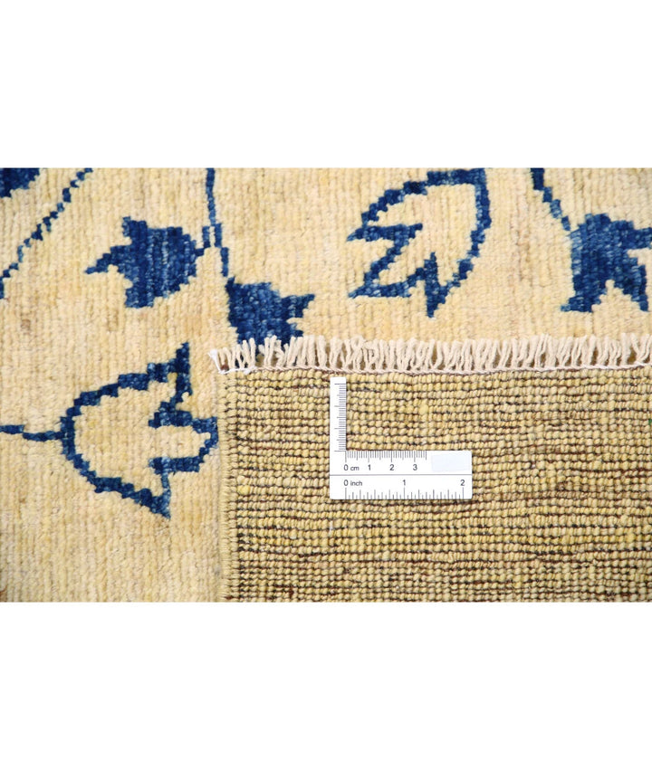 Gold Afghan Oriental Rug 9' 5" x 10' 9" Hand-Knotted | No. AT50925