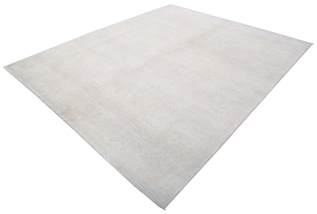 Ivory Afghan Ariana Rug 8' 1" x 9' 10" Hand-Knotted | No. AT50987