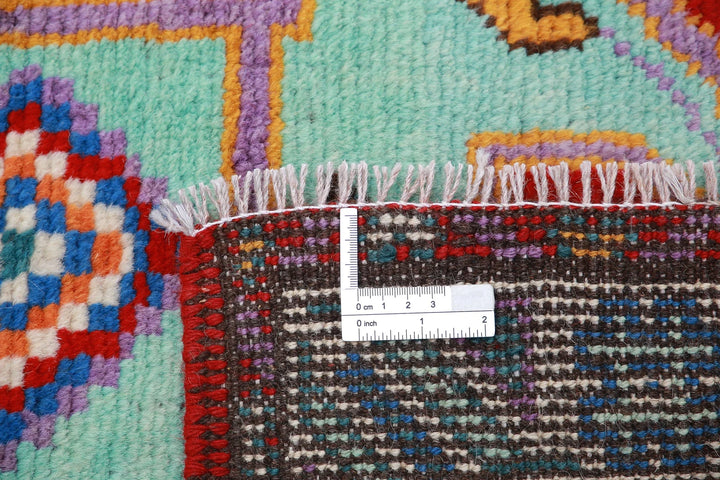 Afghan Oriental Rug 3' 4" x 4' 10" Hand-Knotted | No. AT50995