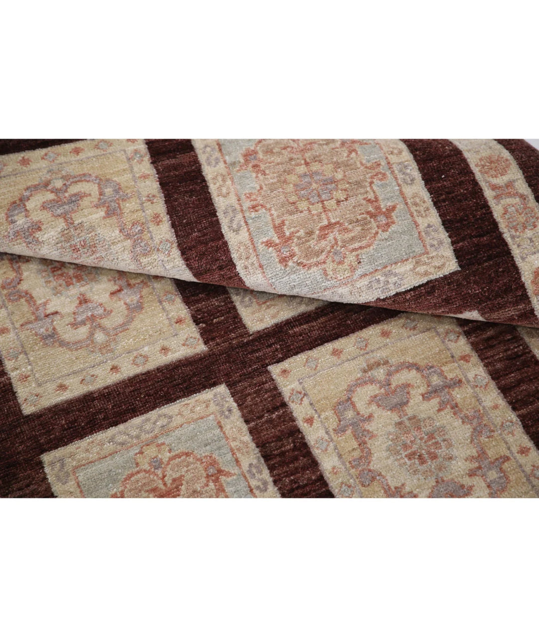 Brown Afghan Bakhtiari Rug 3' 0" x 5' 0" Hand-Knotted | No. AT50998