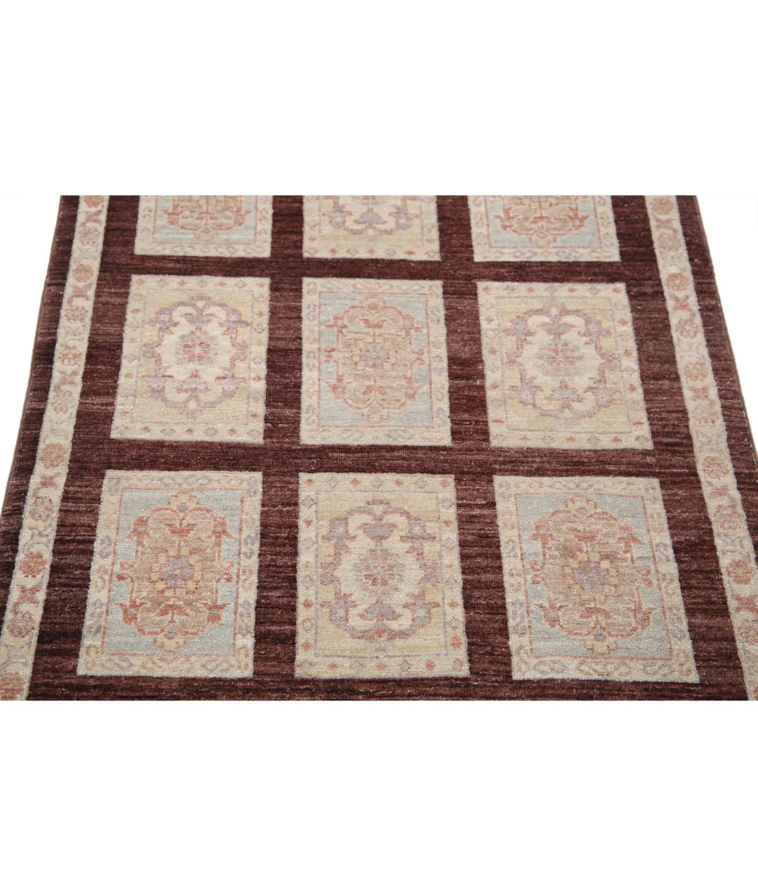 Brown Afghan Bakhtiari Rug 3' 0" x 5' 0" Hand-Knotted | No. AT50998
