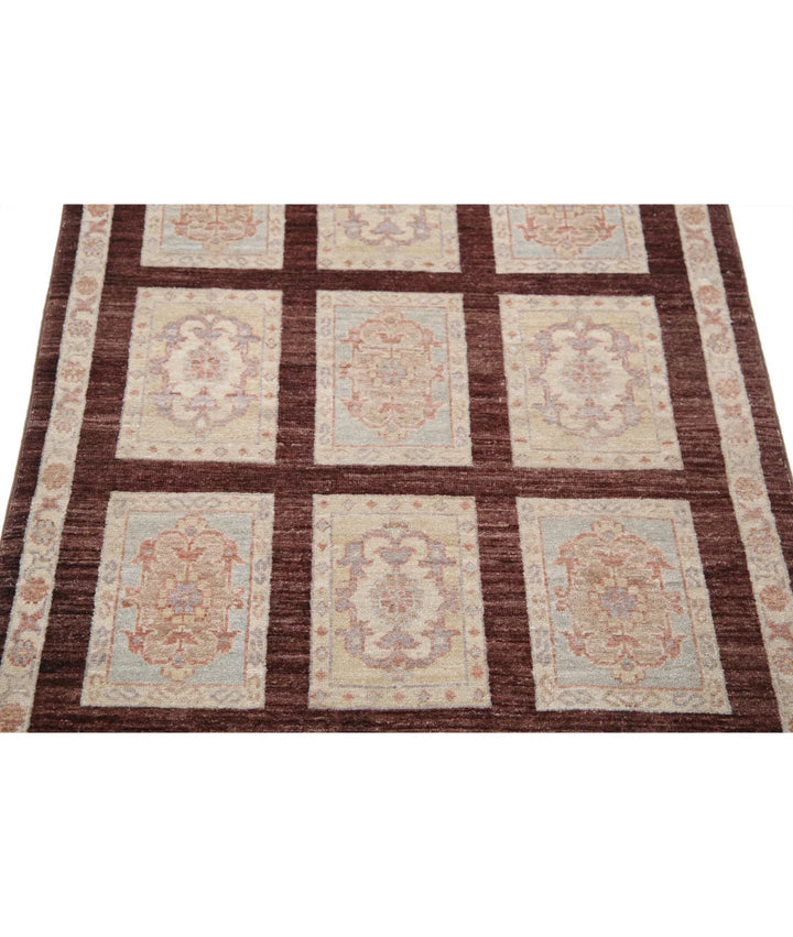 Brown Afghan Bakhtiari Rug 3' 0" x 5' 0" Hand-Knotted | No. AT50998