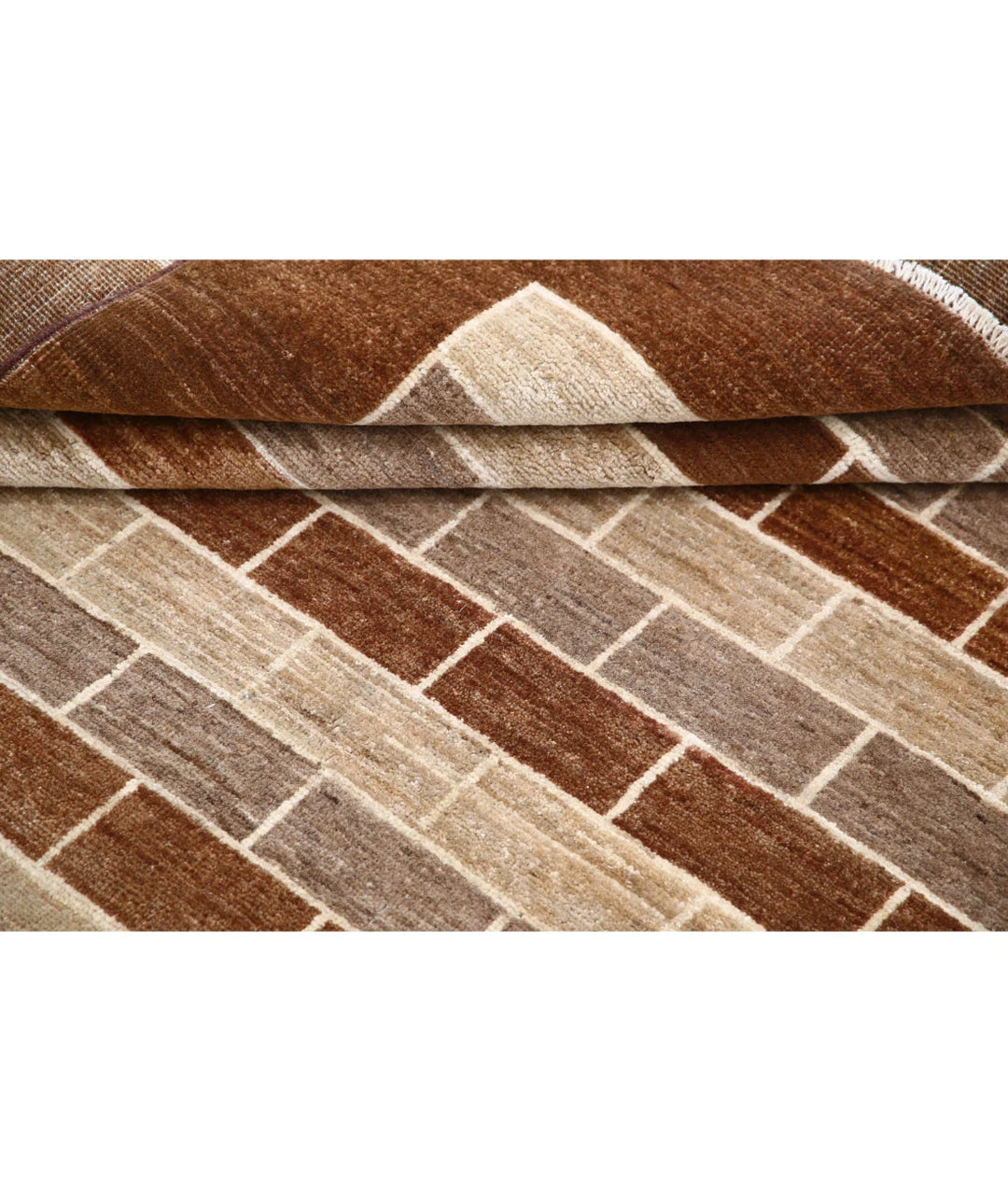 Afghan Modcar Rug 4' 9" x 6' 0" Hand-Knotted | No. AT51003