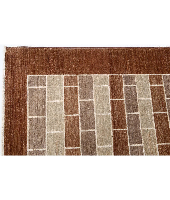 Afghan Modcar Rug 4' 9" x 6' 0" Hand-Knotted | No. AT51003